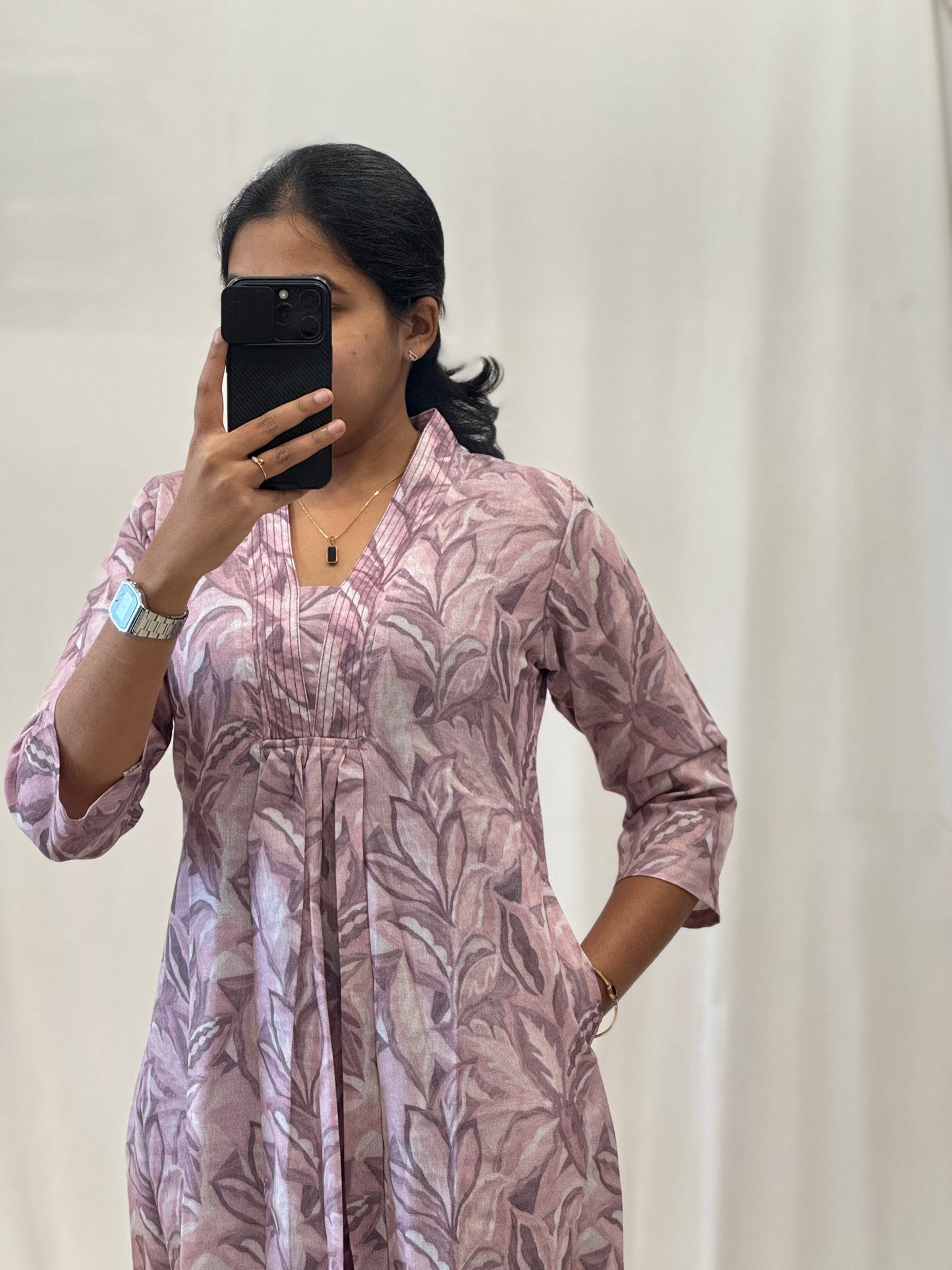 Linen Cotton A Line Dress