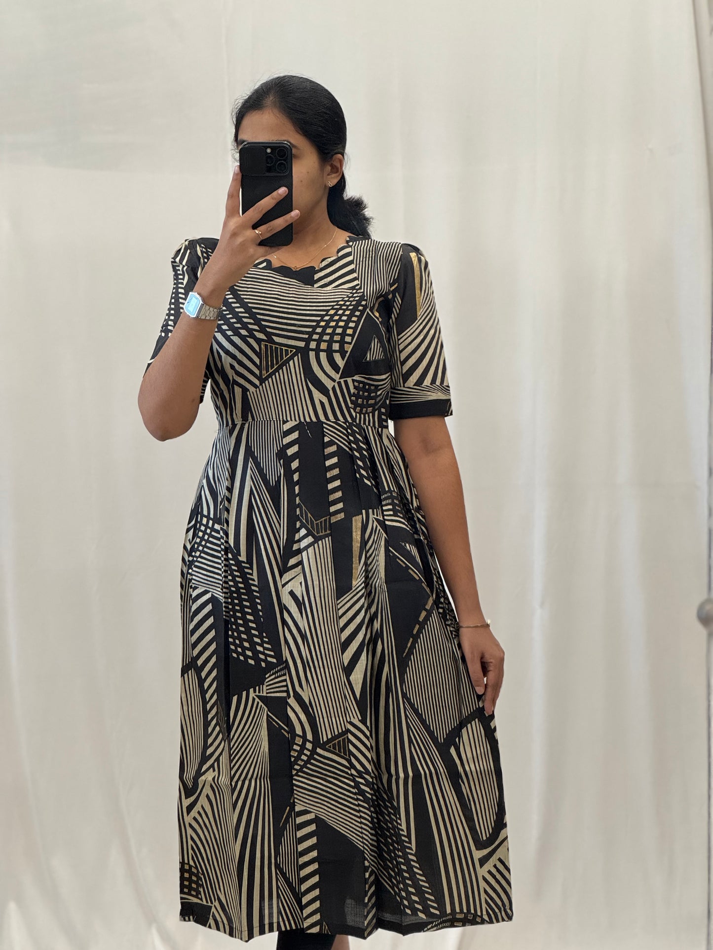 Spun Rayon Cotton Maxi