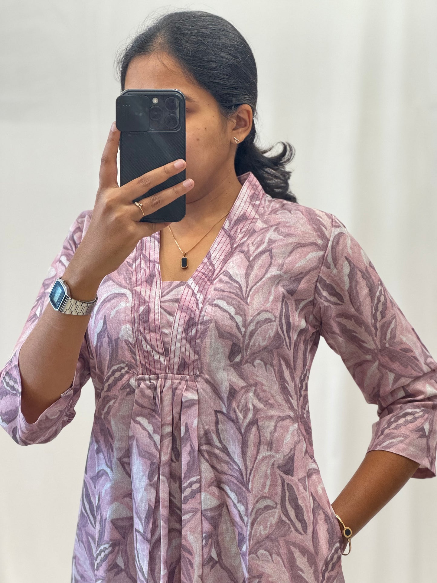 Linen Cotton A Line Dress