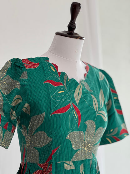 Satin Textured Umbrella Kurti