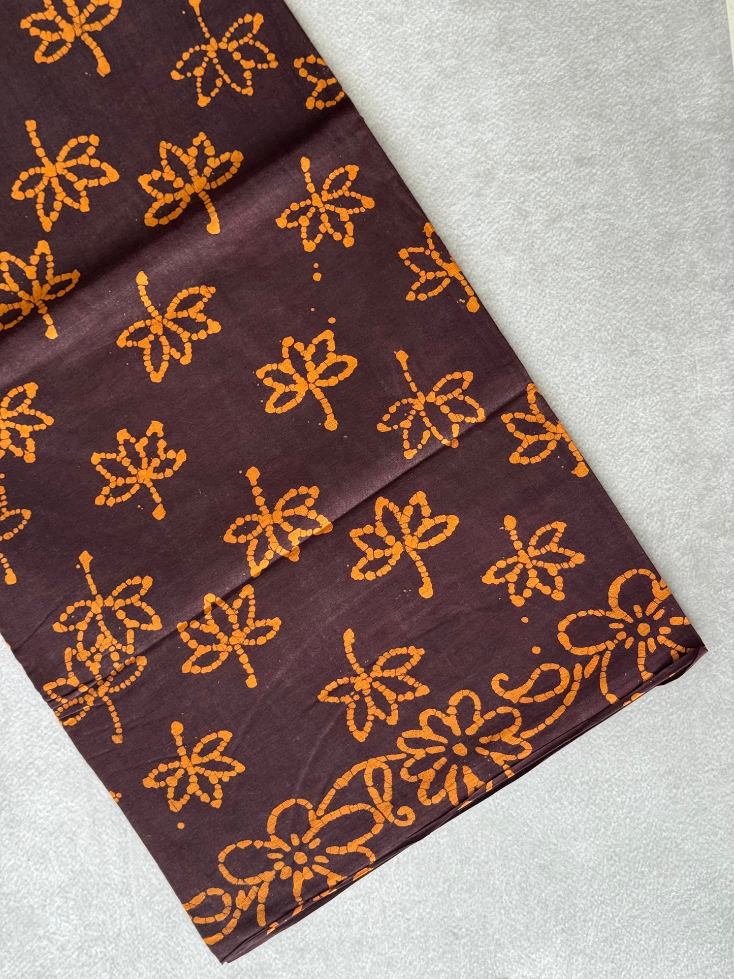 Block Printed Sungudi Saree