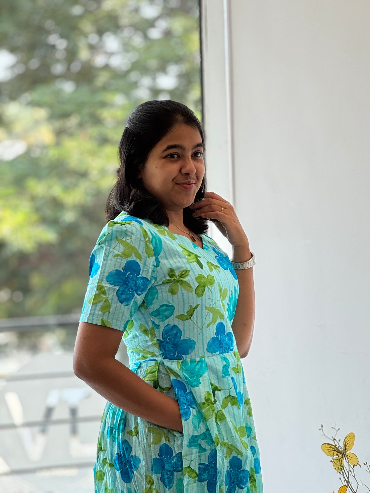 Mint Aqua Mul Cotton Maxi