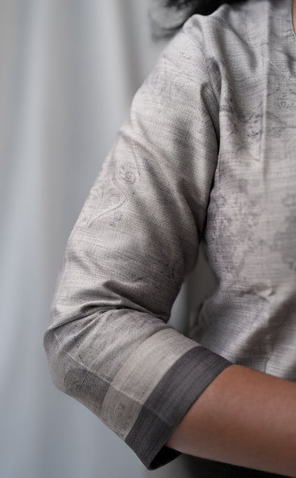 Muslin Chanderi 3-Piece Set With Pockets