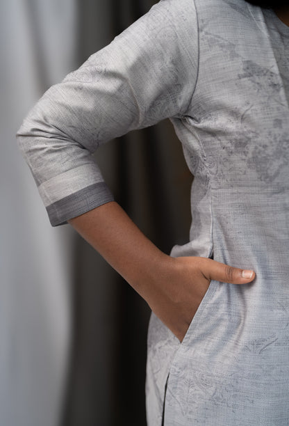 Muslin Chanderi 3-Piece Set With Pockets