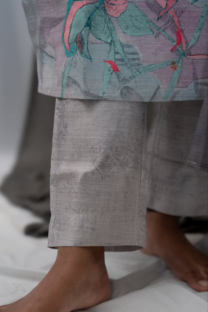 Muslin Chanderi 3-Piece Set With Pockets